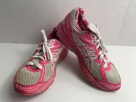 Asics Gt-1000 Sneakers Kids 2 M Breast Cancer Running Shoes Pink White C... - €16,96 EUR