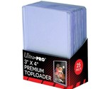 3X4 ULTRA PRO PREMIUM TOPLOADERS - 5 PACKS OF 25 - $42.99