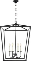 Chandelier MADDOX 6-Light Black Wire Metal Candelabra E12 40W - £593.94 GBP