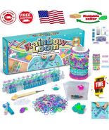 Create Endless Designs with The  Rainbow Loom - 600 Bands Included - $350.07 MXN