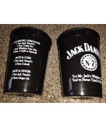 LOT OF 2 - 10 Oz Black Jack Daniel&#39;s Cup Plastic NEW! - $2.00