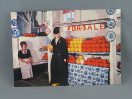 Vintage Postcard - Alida Hoeve Volendam Cheese Display - H Djikstra - $15.00