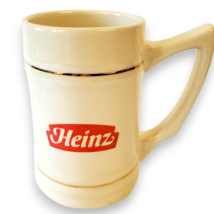 Heinz Chef Francisco Stein Mug Ceramic Gold Trim Vintage Collectible Adv... - $132.85 MXN