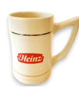 Heinz Chef Francisco Stein Mug Ceramic Gold Trim Vintage Collectible Adv... - $132.17 MXN