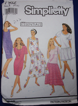 Simplicity Misses’ Miss Petite Knit Dress Size PT - XL  6-24 #7162 - £4.70 GBP