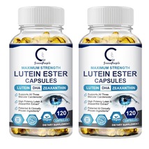 2 Bottle Supplement Eye Health Lutein &amp; Zeaxanthin Eye Strain Support - £39.95 GBP