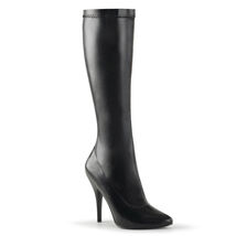 SALE PLEASER SED2000/B/PU Sexy Matte Black 5&quot; Stiletto Heel Knee High Bo... - €43,50 EUR