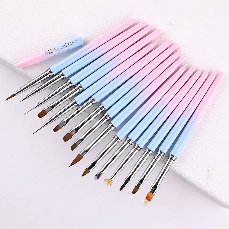 1Pcs Acrylic Nail Art Brush French Painting Brush Flower Design Line Dra... - £6.23 GBP