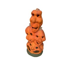 VTG 1995 Trendmasters Casper Stacked Lighted Pumpkin Tower 19&quot; Halloween Decor - $37.92