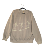 Urban Outfitters Project Social T Womens S/M Sweatshirt Skeleton Skateboard - $18.55