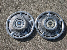 Genuine 1965 Chevy Bel Air Impala Biscayne 14 inch hubcaps wheel covers - $37.05