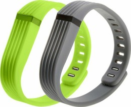 SEALED NEW WoCase Flexband Fitbit Flex Tracker Unisex Gray/Green Wrist B... - £4.61 GBP