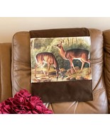 headrest covers slipcover with two Deers furniture protectors for sofas ... - $34.95