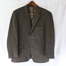 Andrew Fezza 46R Dark Brown Sueded 2Btn Blazer Jacket Sport Coat - £26.19 GBP