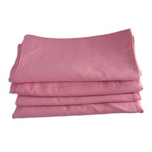 Riegel Pink Tablecloths 4 Piece Lot 54&quot;x54&quot; Cotton Blend Catering Fabric AS IS - £11.58 GBP