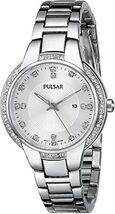 NEW* Pulsar PJ2011 Women's Dress Analog Display Japanese Quartz Silver W... - $50.00