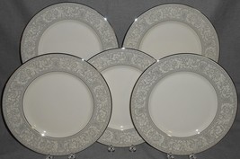 Set (5) Franciscan PLATINUM RENAISSANCE PATTERN Salad Plates MADE IN USA - $148.49