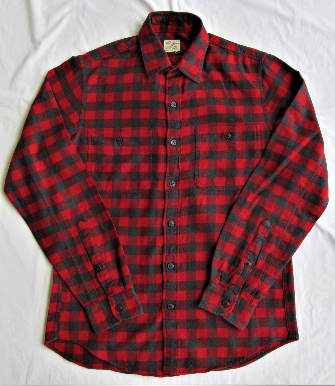 Primary image for J. Crew Men's (Slim Fit) Cotton Flannel Shirt Size Small