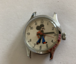 Mickey Mouse Watch Hand Wind Mechanical No Band As Is For Parts Or Repair - $50.00