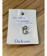 NEW Vintage Dicksons Initial C Acts1:8 Bible Verse Religious Christianit... - $272.87 MXN