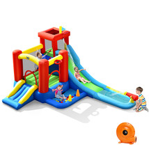 9 in 1 Inflatable Water Slide Kids Bounce House Water Park with 860W Blower - £371.15 GBP