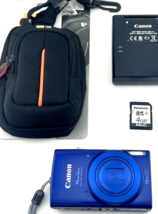 Canon Powershot Elph 190 Digital Camera BLUE 20MP 10x Zoom HD WiFi NFC Tested - £220.23 GBP