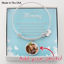 To Mom Personalized Close to Your Heart Stainless Steel or 18k Gold Circ... - £40.87 GBP+
