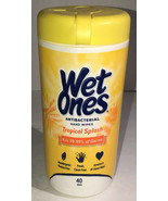 Wet Ones Hand Wipes Tropical Splash Scent 1ea 40pc Pk Kills 99.99% Germs... - $8.10 CAD