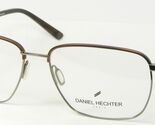 Lunettes Daniel Hechter Paris DHM225-2 Brun Foncé / Argent Foncé 57-16-1... - $96.03