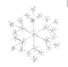 30&quot; Snowflake with LED Star Burst (me) - £233.53 GBP