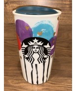 Starbucks 2016 Valentines Gold Hearts Balloons Ceramic Coffee Tumbler Mu... - $270.03 MXN