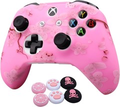 The Ralan Cherry Blossoms Skin For Xbox One Controller, Sakura Silicone - £24.31 GBP