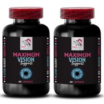 Bilberry extract for eyes - VISION SUPPORT - Eye vitamins with - 2Bot 120C - $33.26