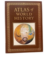 ATLAS OF WORLD HISTORY Folio Full Leather Gift-Quality Dorling Kindersley - $1,335.24 MXN