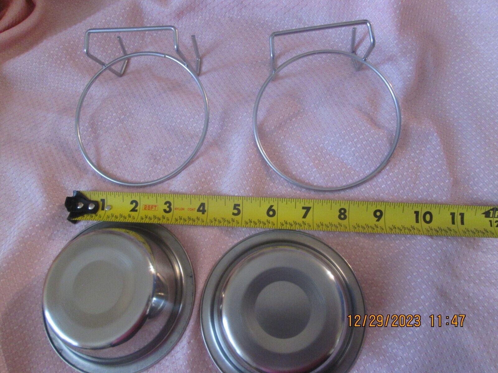 QBLEEV Birdcage Bird Feeder Birds Bowls for Cage Parakeet Food Dish 2 Pack - $15.00