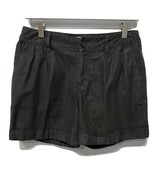 Versona Shorts Gray Pleated Pockets  NEW Stretch Cotton NWOT 6 - $21.47 CAD