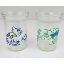 Lot of 2 1991 Welch&#39;s Tom and Jerry Jelly Glasses - £10.72 GBP