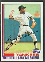 New York Yankees Larry Milbourne 1982 Topps Baseball Card #669 nr mt  ! - £0.37 GBP