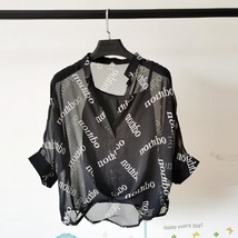 Lady 2022 Two Piece Set s Chiffon Shirt Half Sleeve Plus Size Summer V-Neck Wome - £41.91 GBP