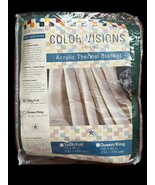 NOS Vintage Stevens Acrylic Thermal Waffle Blanket Twin Green 72”x90” US... - $64.29 CAD