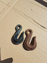 2 Vintage 5/16" Steel Clevis  DIAMOND DULUTH Chain Hooks - $24.49
