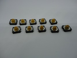 10x Pack Lot 12x12x7mm 4 Pin Push Tact Tactile Momentary Micro Button Switch SMD - £8.49 GBP