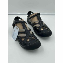 JBU By Jambu Womens Forest Black Gray T-Strap Comfort Sport Sandal Size 8W - £13.08 GBP