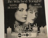 Practical Magic TV Guide Print Ad Sandra Bullock Nicole Kidman TPA6 - $5.93