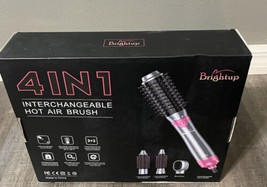 Brightup 4 In 1 Interchangeable Hot Air Brush SM-5258 Blow Dry Curling F... - $9.99