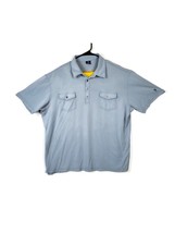 KUHL Icelandr Icelander SS Gray Silver Polo Shirt Mens 2XL Double Pockets - $29.65