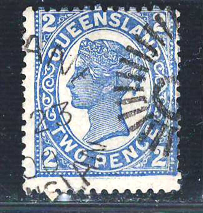 Primary image for QUEENSLAND  1895-96  Fine  Used  Stamp 2 p. #1