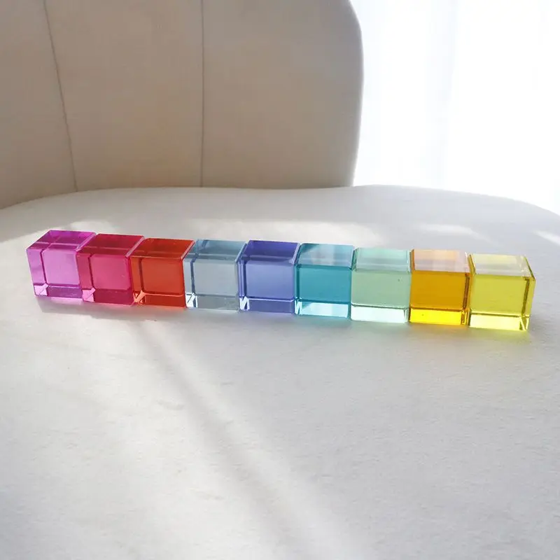 High-light building blo color educational toys children crystal cube early educa - £86.51 GBP