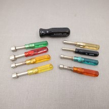 RARE Archer Mini Nut Driver Set 1/8in to 3/8in 8 Bits with Large Handle - $45.00