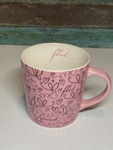 Starbucks Flirt Heart Pink Coffee Mug Sweet Valentine 2006  17 oz - $13.99